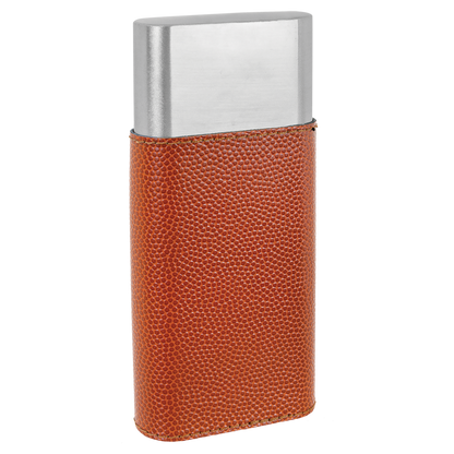 Basketball Leather Cigar Case with Cutter