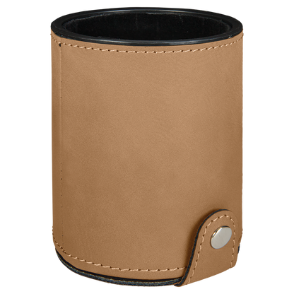 Leather Dice Cup with 5 Dice