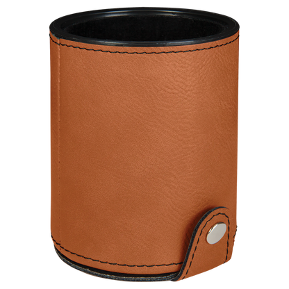 Leather Dice Cup with 5 Dice