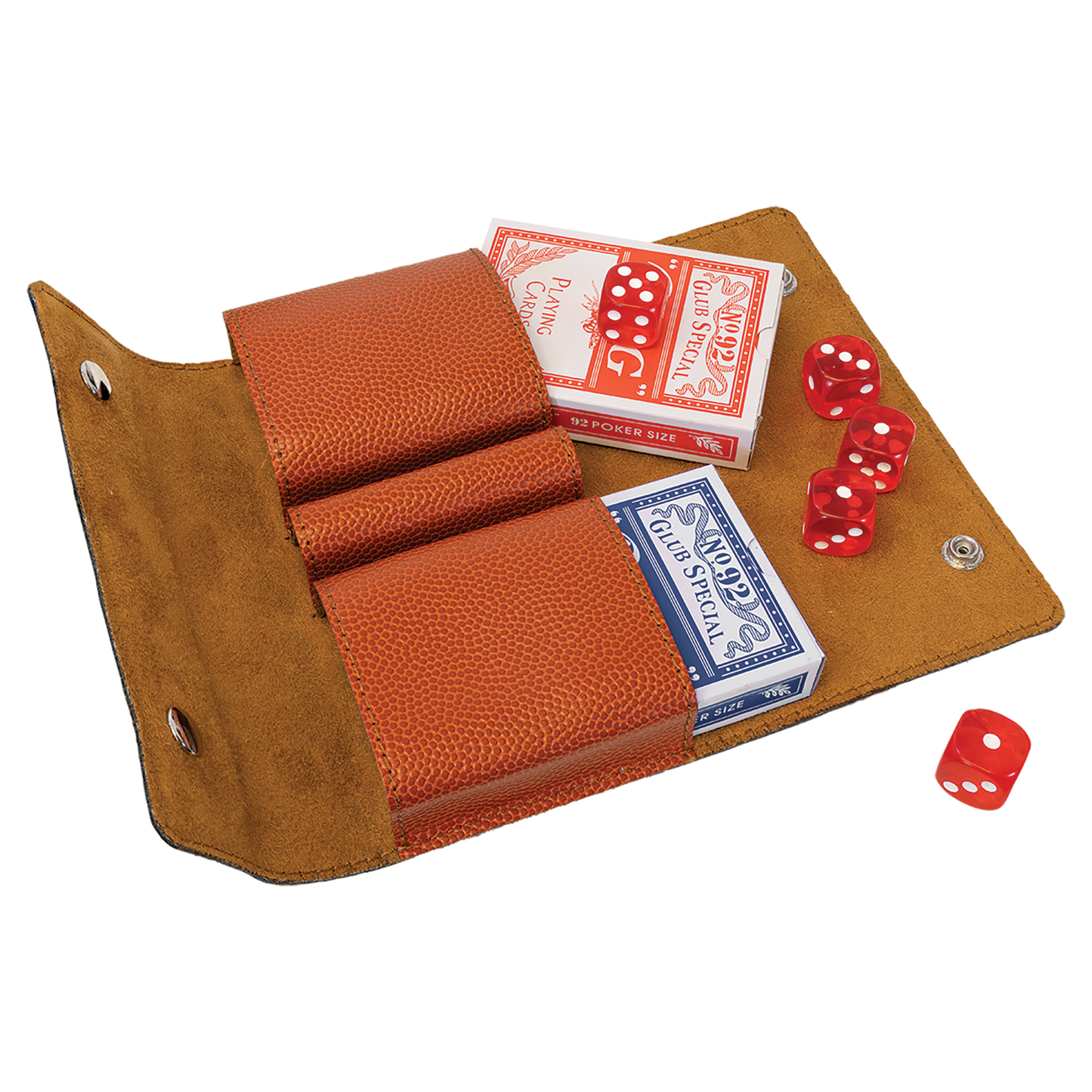 Basketball Leather Card & Dice Set