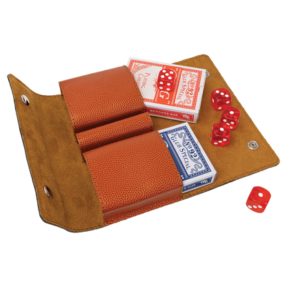 Basketball Leather Card & Dice Set
