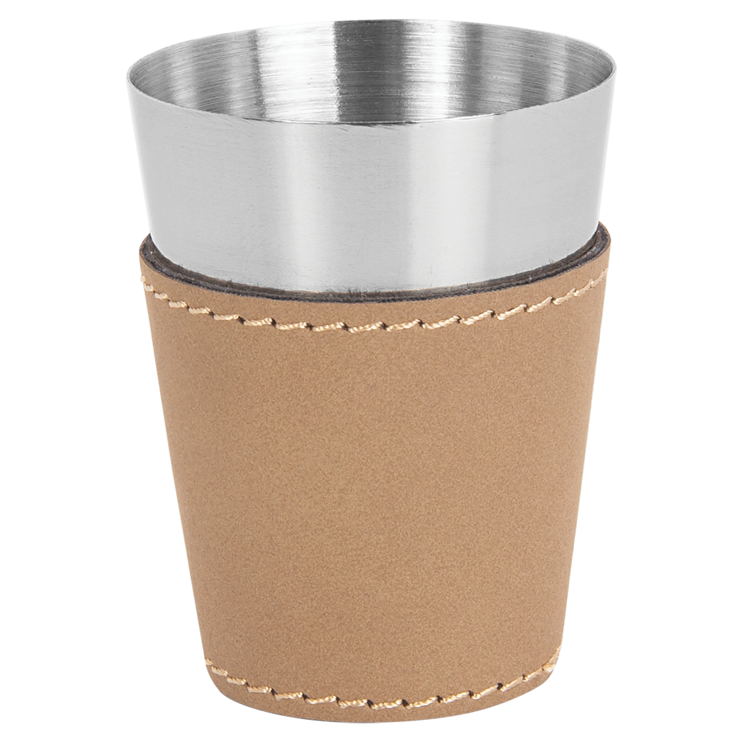 Laserable Leatherette & Stainless Steel Shot Glass