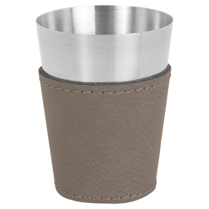 Laserable Leatherette & Stainless Steel Shot Glass