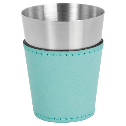 Laserable Leatherette & Stainless Steel Shot Glass