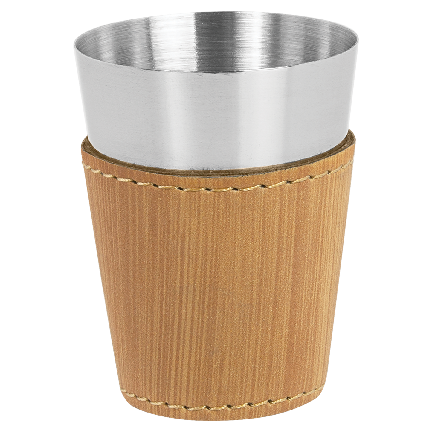 Laserable Leatherette & Stainless Steel Shot Glass