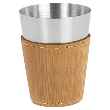 Laserable Leatherette & Stainless Steel Shot Glass