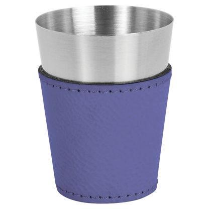 Laserable Leatherette & Stainless Steel Shot Glass