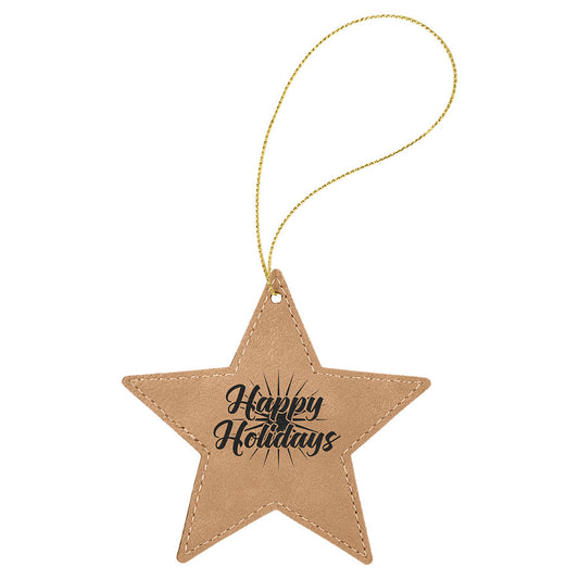 Leather Star Ornament