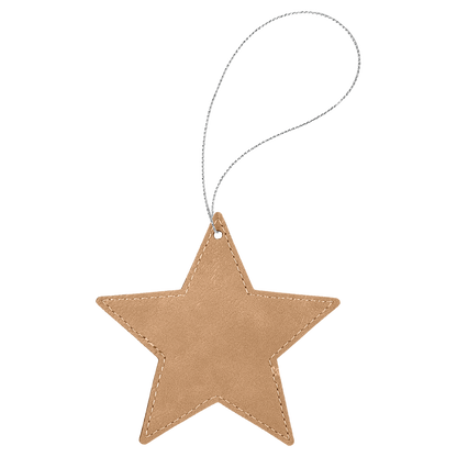 Leather Star Ornament
