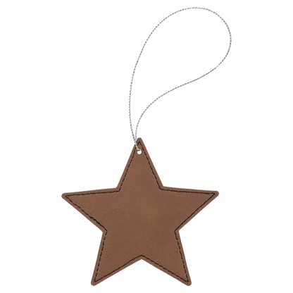 Leather Star Ornament