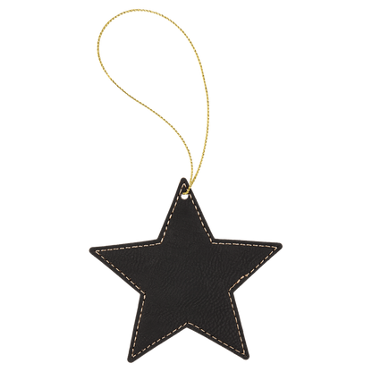 Leather Star Ornament