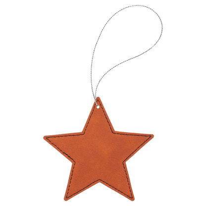 Leather Star Ornament