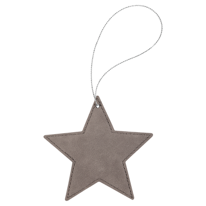 Leather Star Ornament