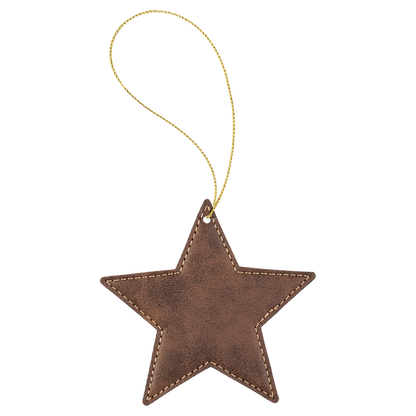 Leather Star Ornament