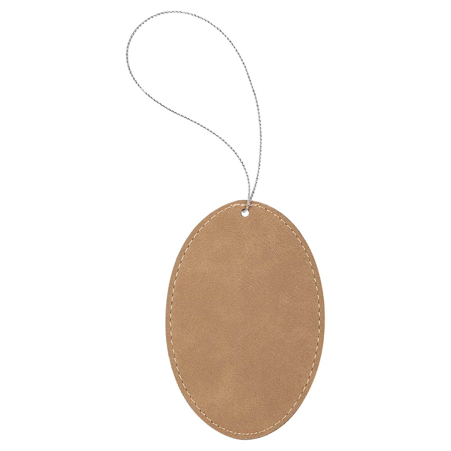Leather Oval Ornament