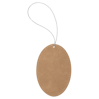 Leather Oval Ornament