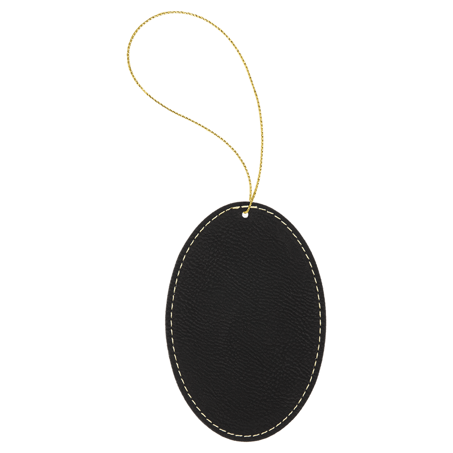 Leather Oval Ornament
