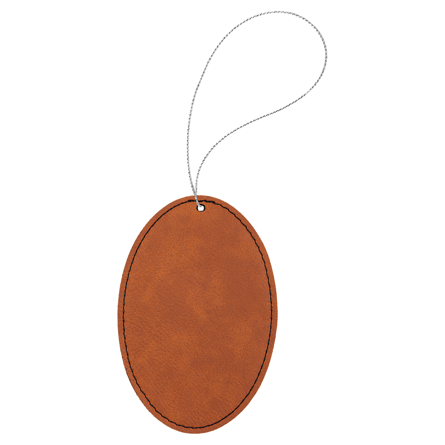 Leather Oval Ornament