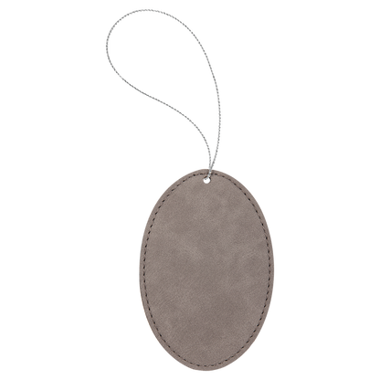 Leather Oval Ornament