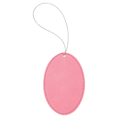 Leather Oval Ornament