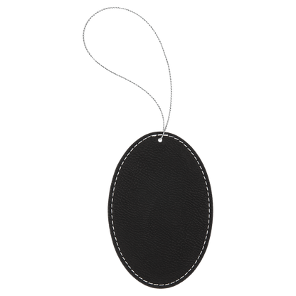 Leather Oval Ornament