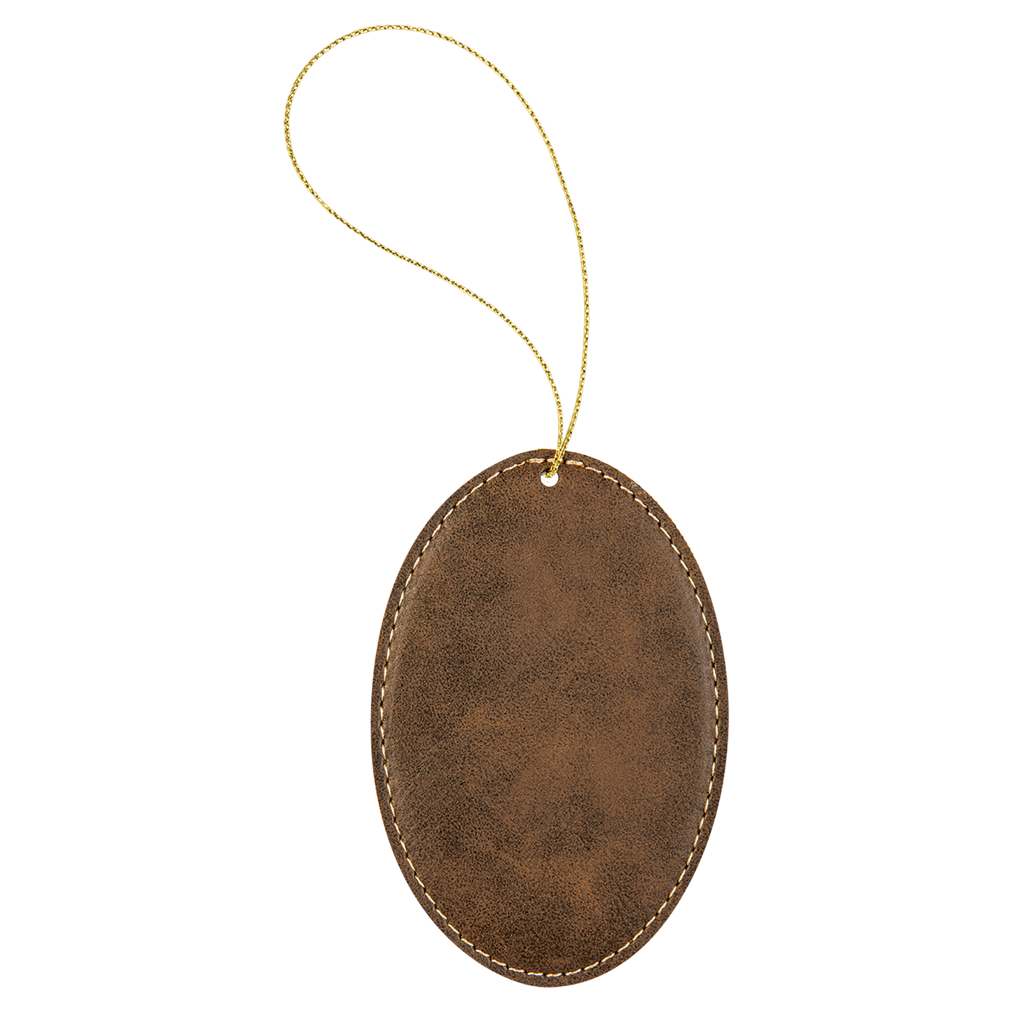 Leather Oval Ornament