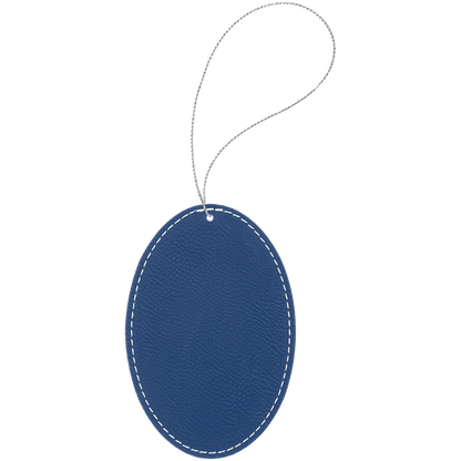 Leather Oval Ornament