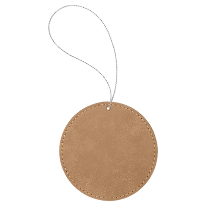 Leather Round Ornament
