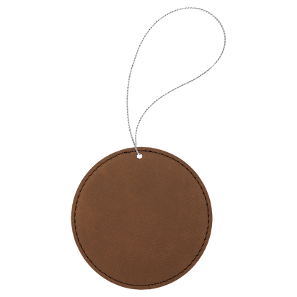 Leather Round Ornament