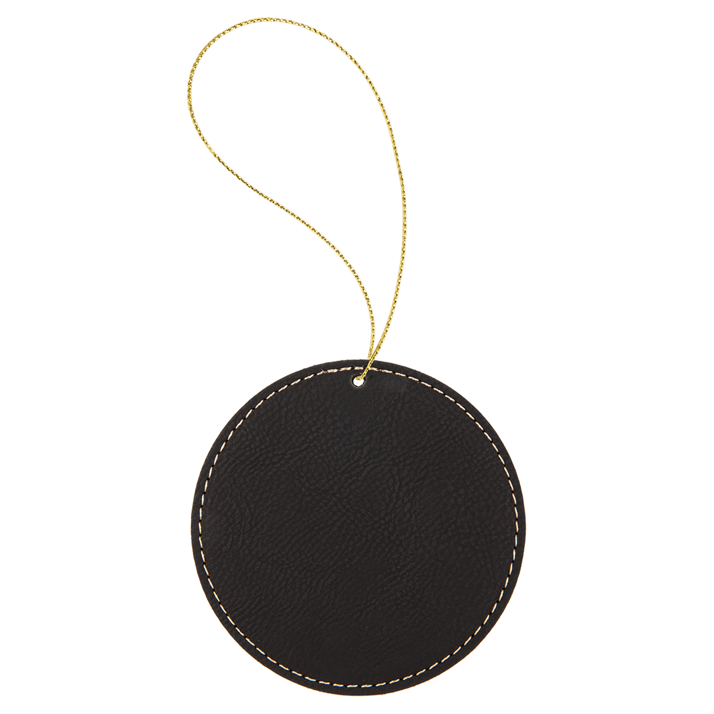 Leather Round Ornament