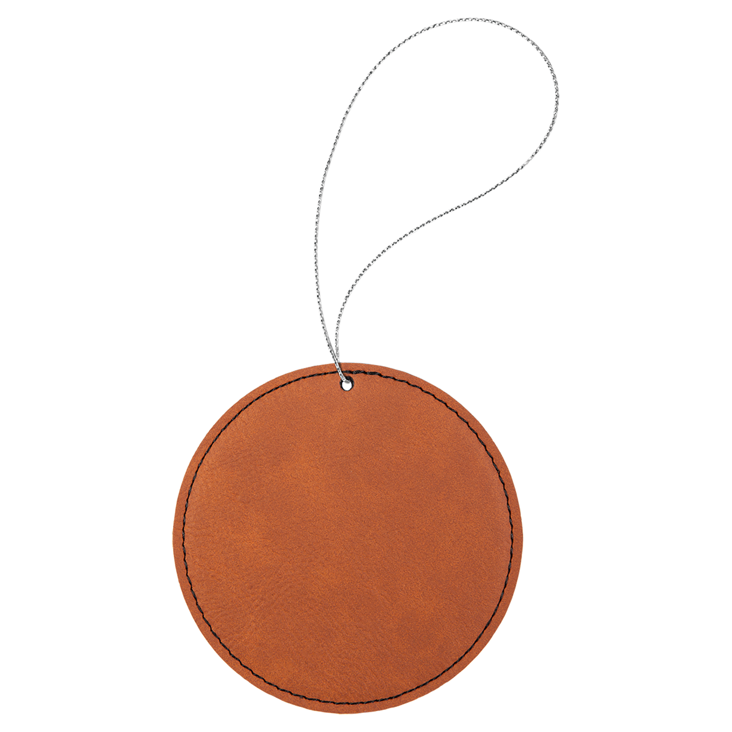 Leather Round Ornament