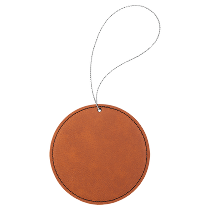Leather Round Ornament
