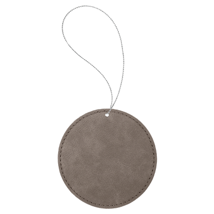 Leather Round Ornament