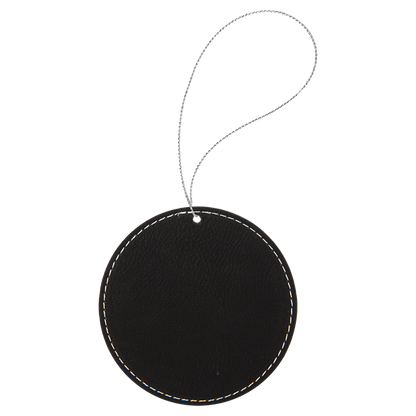 Leather Round Ornament