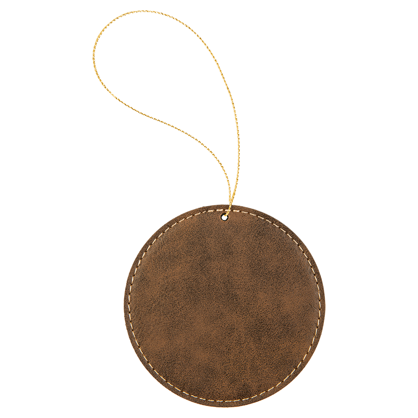 Leather Round Ornament