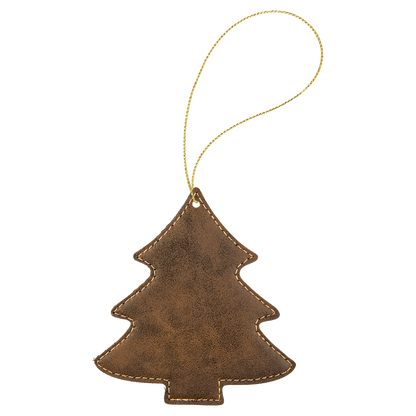 Leatherette Tree Ornament