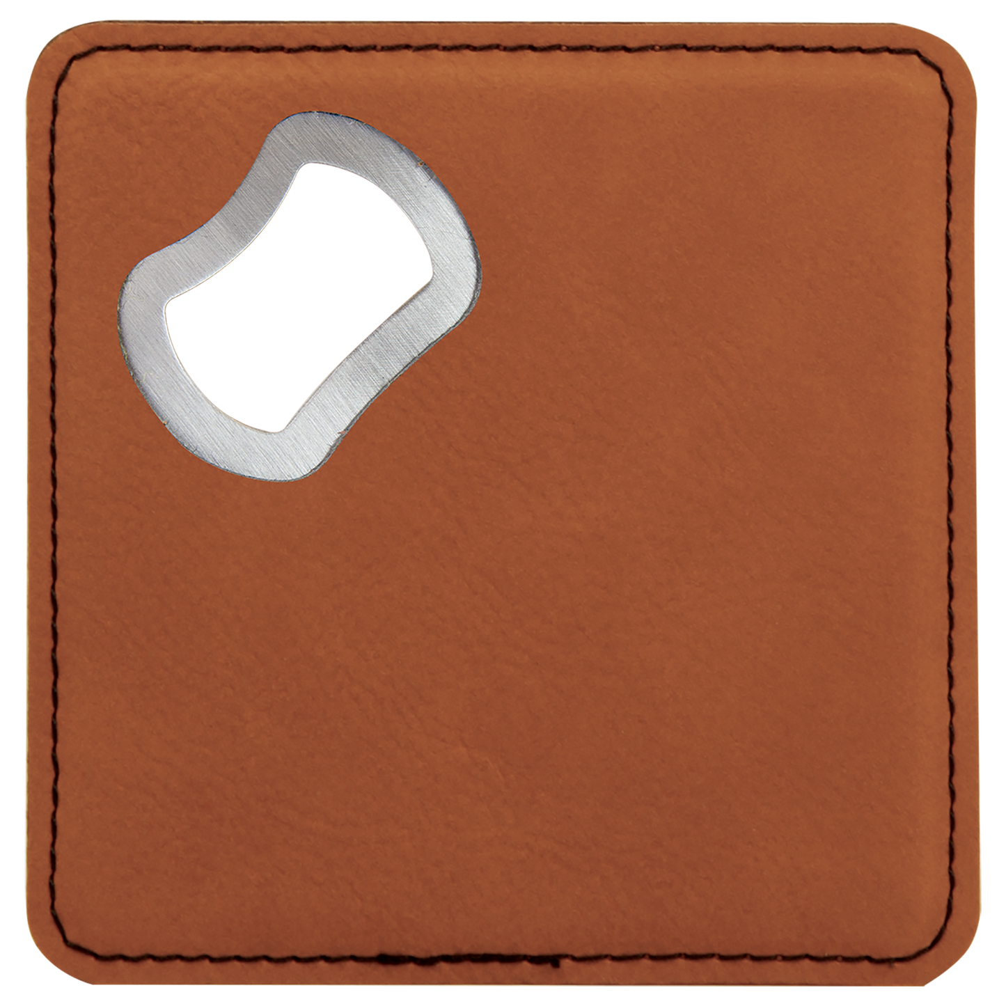 Square Leatherette Bottle Opener