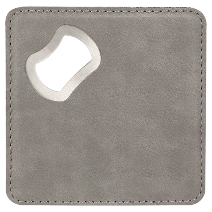 Square Leatherette Bottle Opener