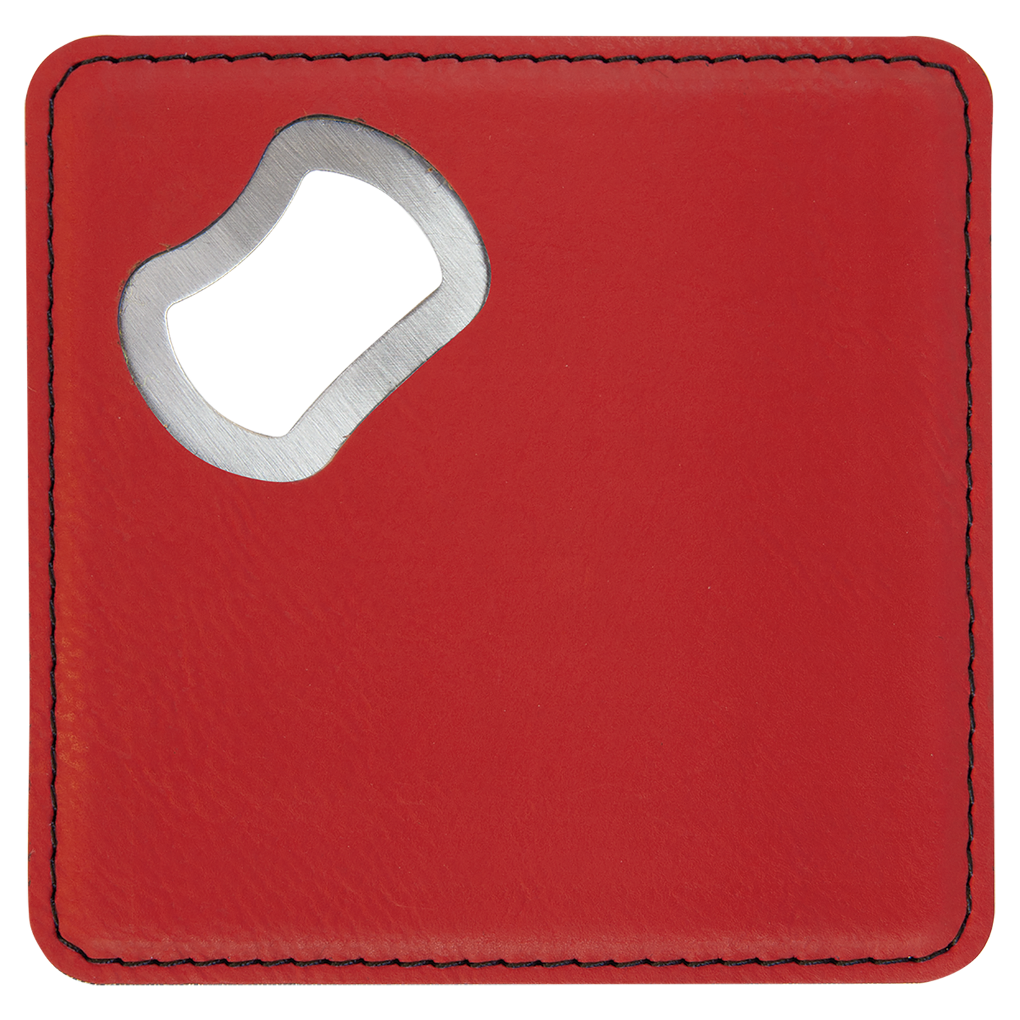 Square Leatherette Bottle Opener