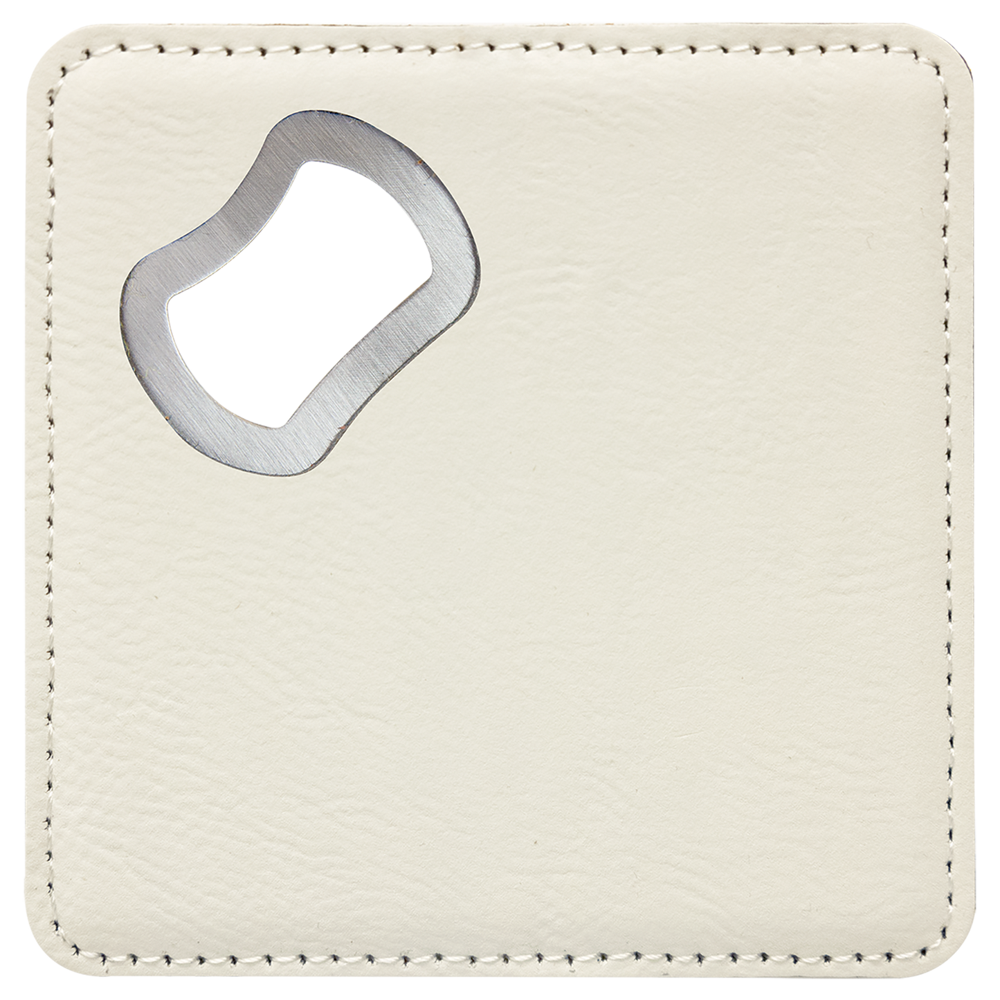 Square Leatherette Bottle Opener