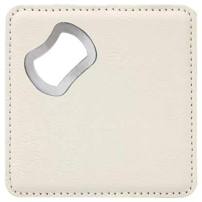 Square Leatherette Bottle Opener