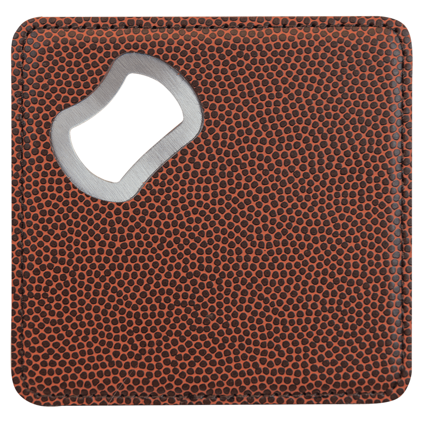 Square Football Bottle Opener Coaster