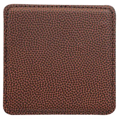 Square Football Leatherette Coaster