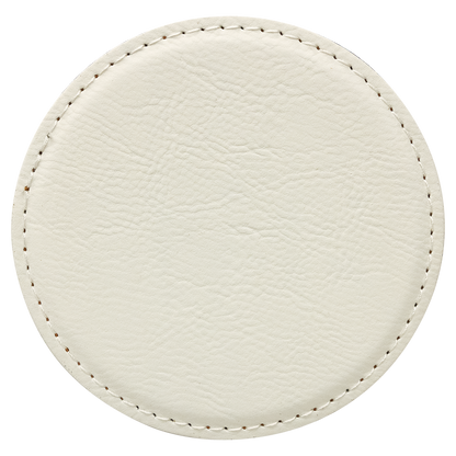 Round Leatherette Coaster