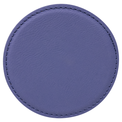 Round Leatherette Coaster