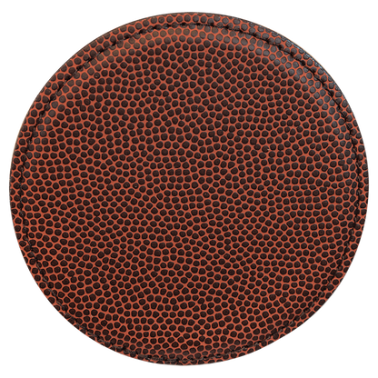 4" Round Football Coaster