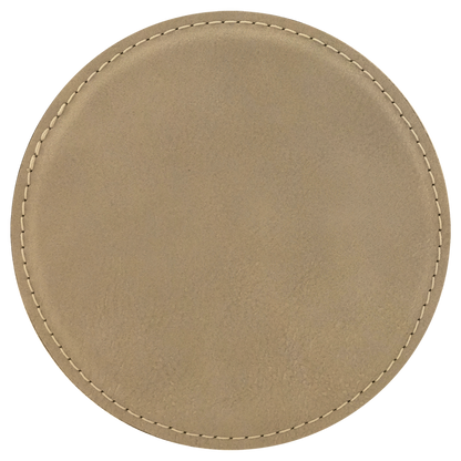 Round Leatherette Coaster