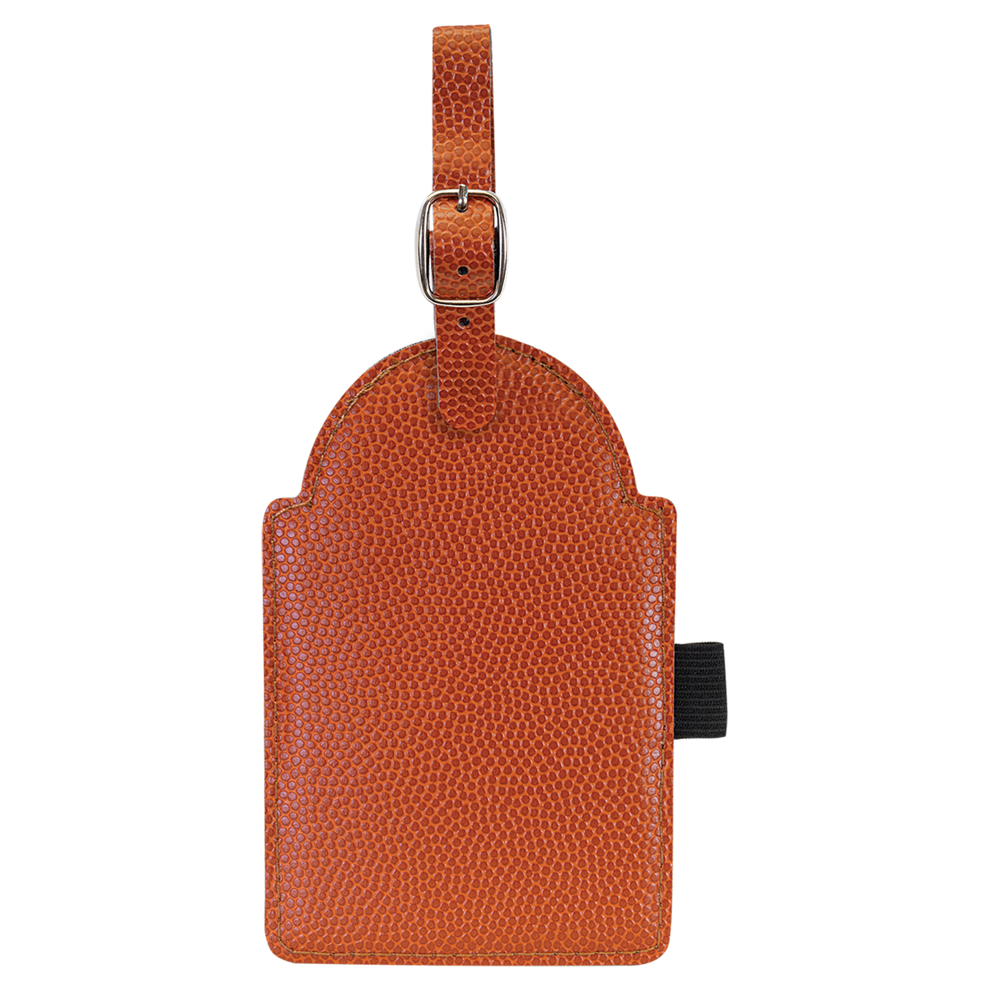 Basketball Leather Golf Bag Tag with 3 Wooden Tees