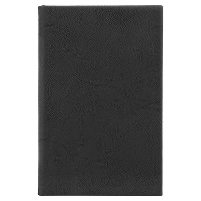 5 1/4" x 8 1/4" Laserable Leatherette Sketch Book with Unlined Notepad