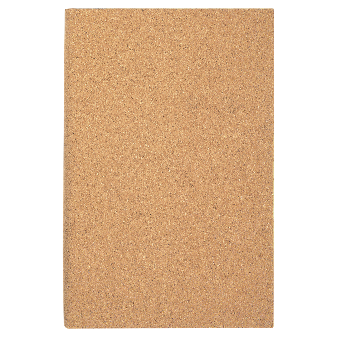 5 1/4" x 8 1/4" Laserable Leatherette Sketch Book with Unlined Notepad